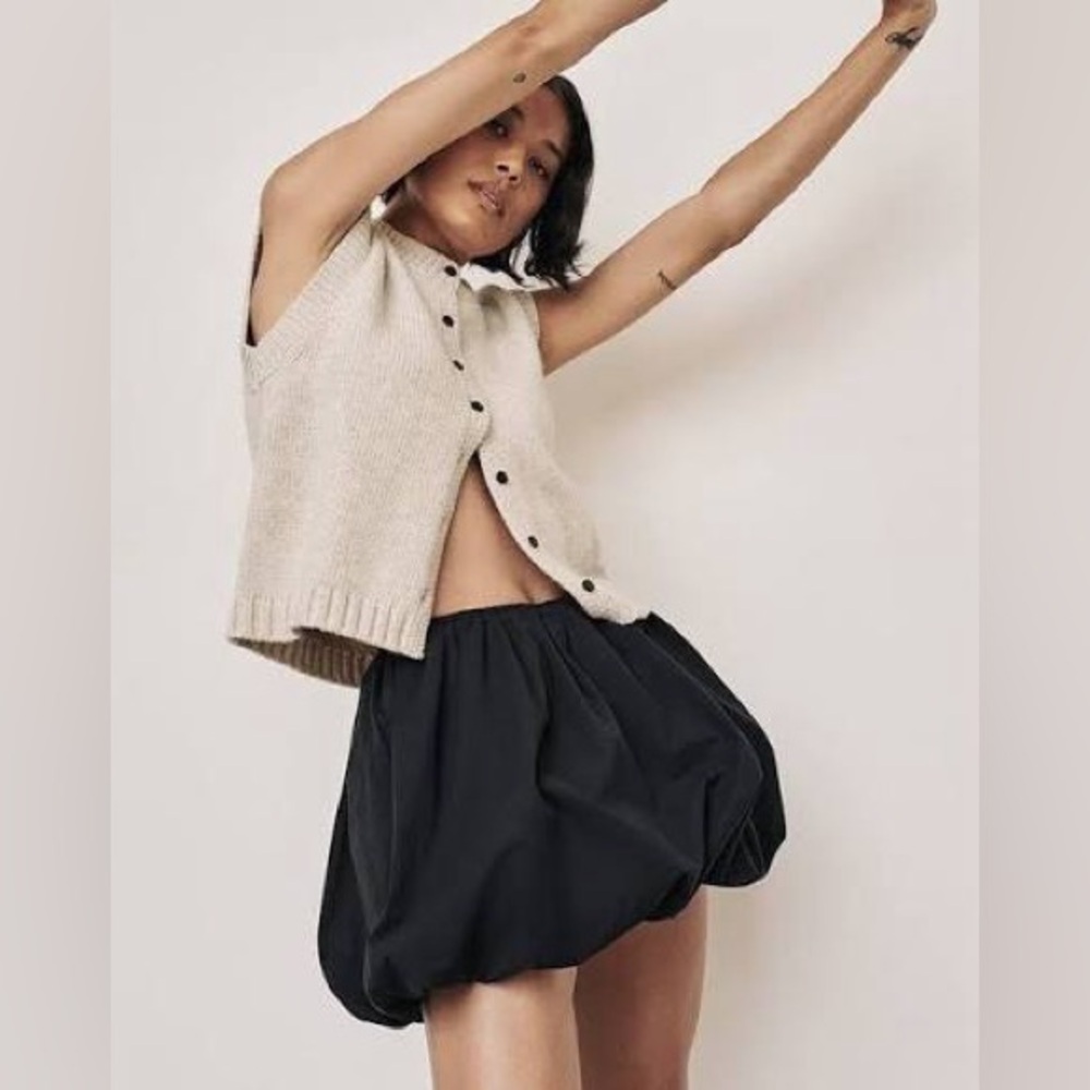 Zara Black Bubble Skirt